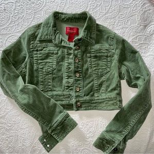Vintage Paris Blues crop corduroy jacket